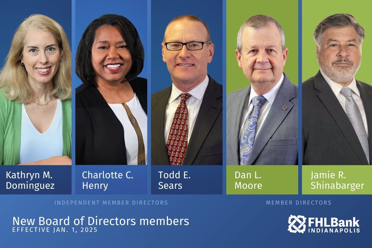 View of FHLBank Indianapolis announces 2024 Board of Directors election results ...